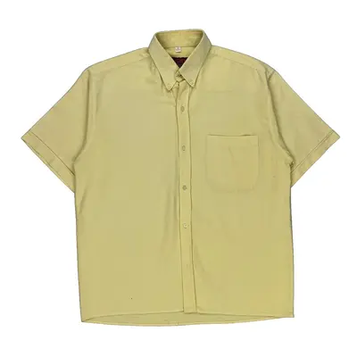 Splendid Short Sleeve Shirt - XL Yellow Cotton