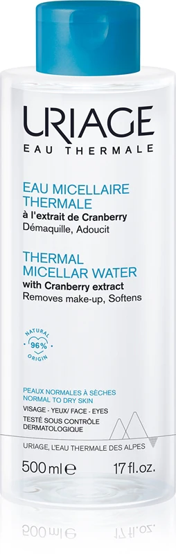 Uriage Facial Hygiene Thermal Micellar Water Normal To Dry Skin 500ml