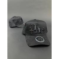 Black Angel Rhinestone Metal Crosses Hats