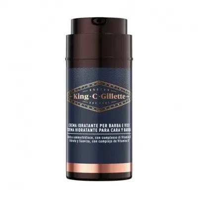 King C. Gillette Moisturizing Cream For Beard And Face 100 Ml