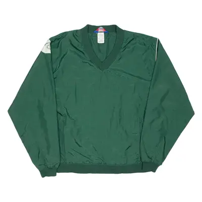 CHAMPION Mens Sweatshirt Green V-Neck M