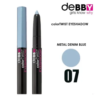 Debby color twist eyeshadow stick '07 metal denim blue