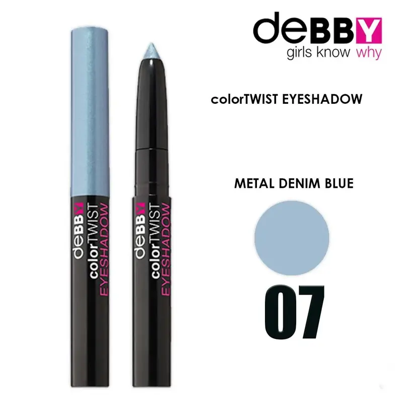 Debby color twist eyeshadow stick '07 metal denim blue