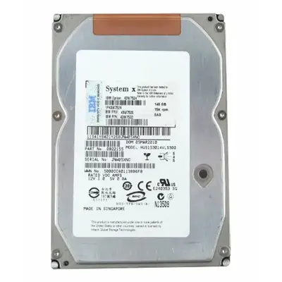 43W7524 IBM 146GB 3Gb/s SAS 15000 3.5-inch 8MB Hard Drive