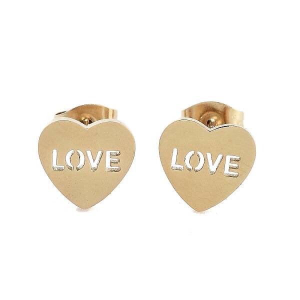 PVD Vacuum Plating 304 Stainless Steel Stud Earrings for Women