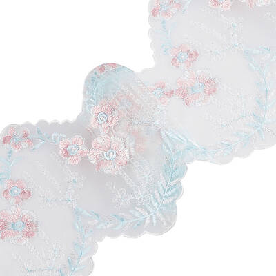 5Yards Polyester Flower Lace Trim Ribbon