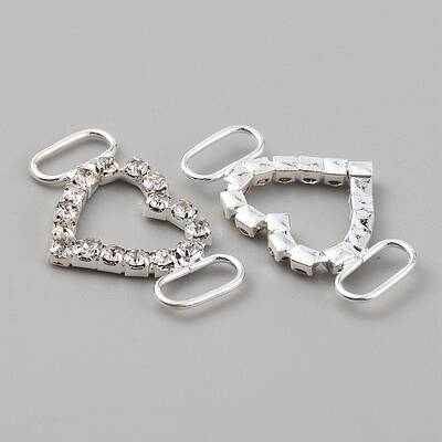 Brass Crystal Rhinestone Shoe Decoration