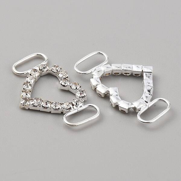 Brass Crystal Rhinestone Shoe Decoration