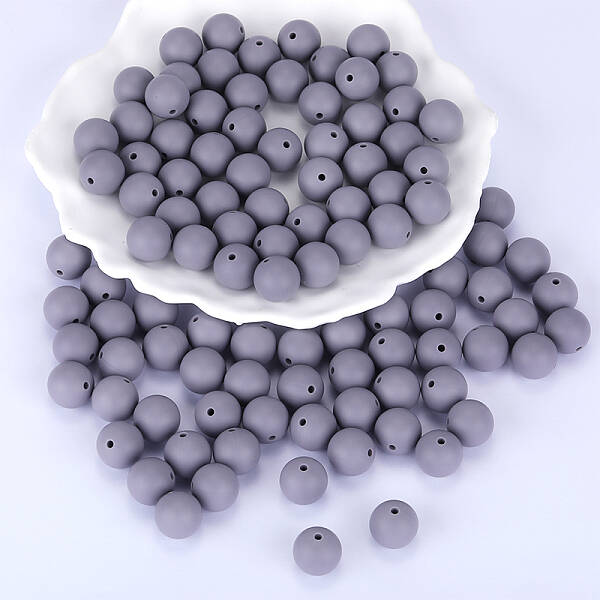 Round Silicone Focal Beads
