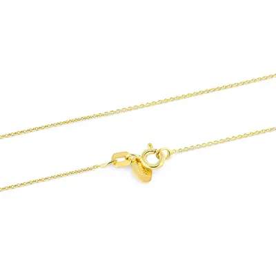 Beneto exclusive Anker AGS1099 Gold Plated Silver Chain - Length: 40cm