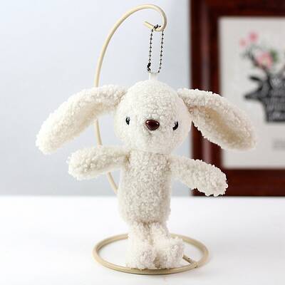 Cartoon PP Cotton Plush Simulation Soft Stuffed Animal Toy Rabbit Pendants Decorations
