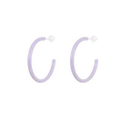 Porcelain Hoop Earrings for Women