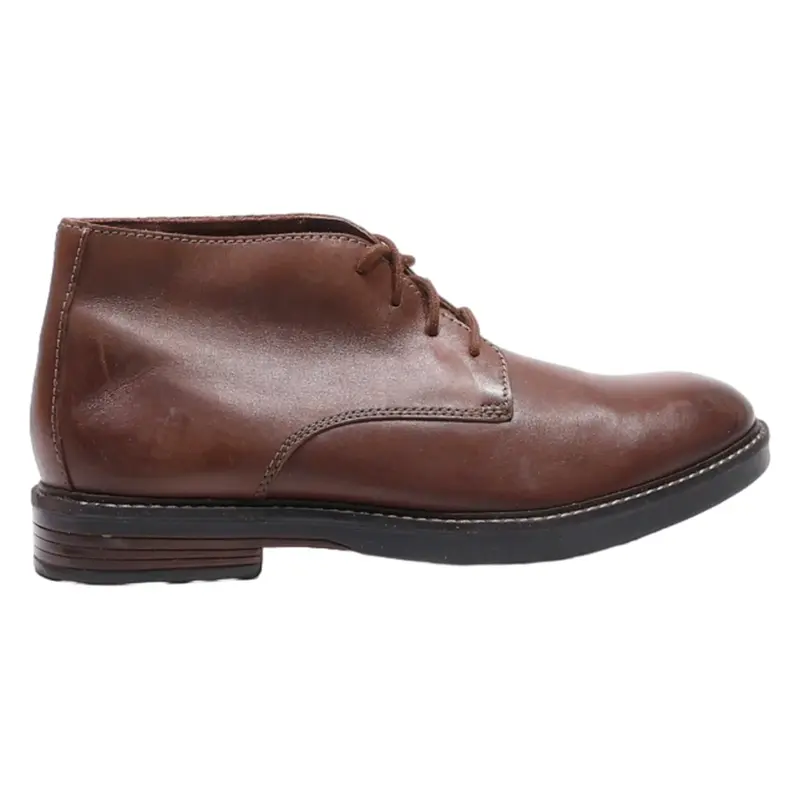 CLARKS Lace-Up Boots Brown Leather Mens UK 8