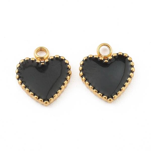Fashion 304 Stainless Steel Enamel Charms
