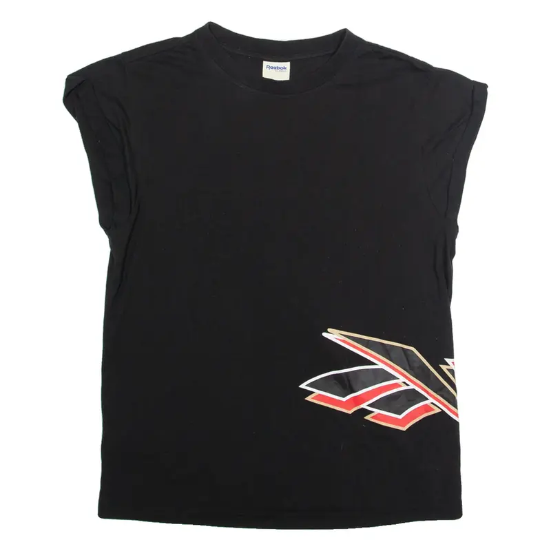 REEBOK Mens T-Shirt Black M