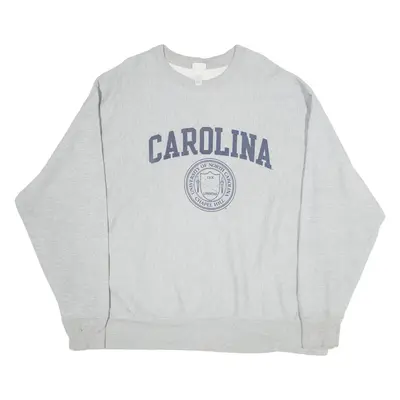 CHAMPION REVERSE WEAVE University Of North Carolina Womens Sweatshirt Grey USA 2XL