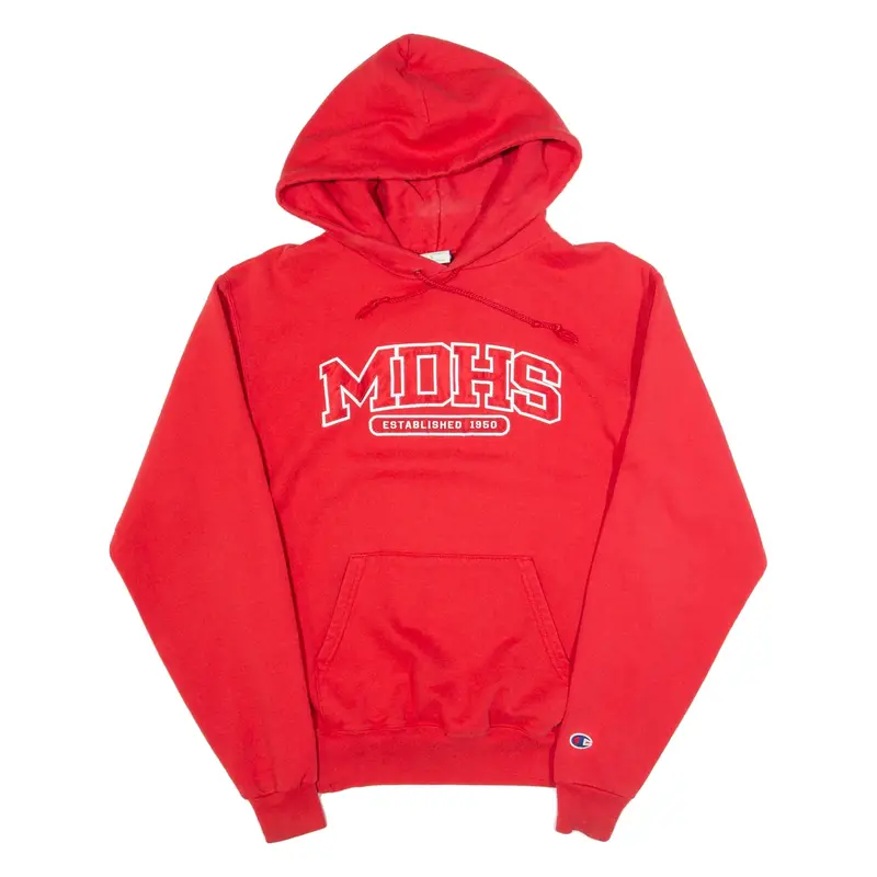 CHAMPION MDHS Mens Red Hoodie USA S