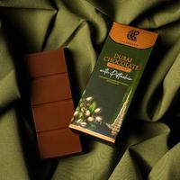 Dubai Chocolate Bar - Luxury European Belgian Milk Chocolate with Middle Eastern Kunafa Pistachio filling