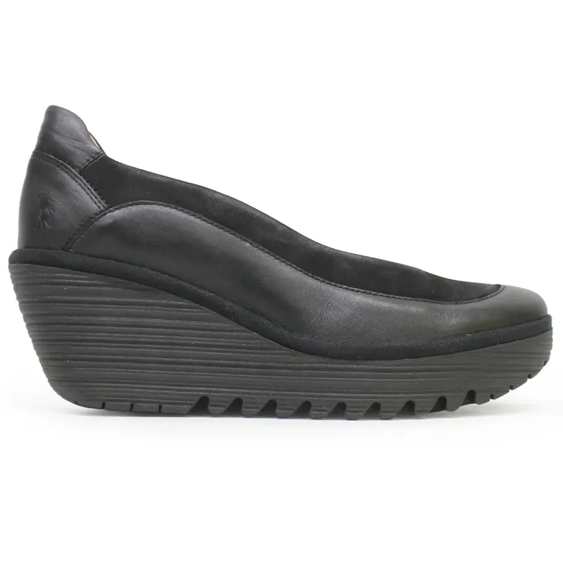 Fly London YEKA530FLY Cupido Dublin Leather Women's Comfort Shoes - Black Black - Size:US 9-9.5 Women