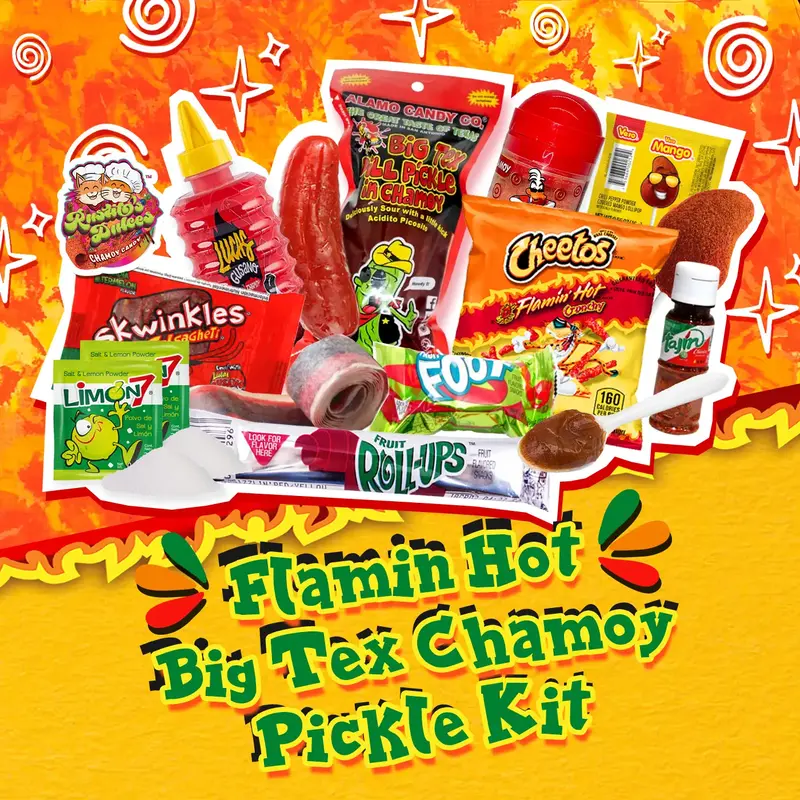 Flamin Hot Big Tex Chamoy Pickle Kit viral pickle