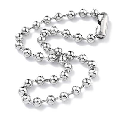 304 Stainless Steel Ball Chain Necklaces