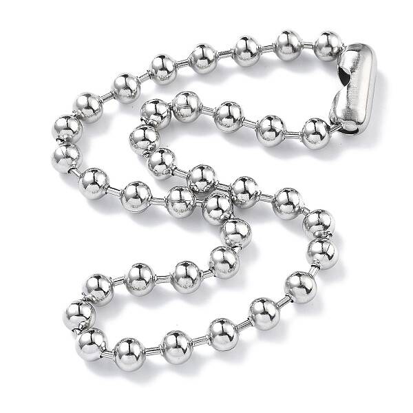 304 Stainless Steel Ball Chain Necklaces