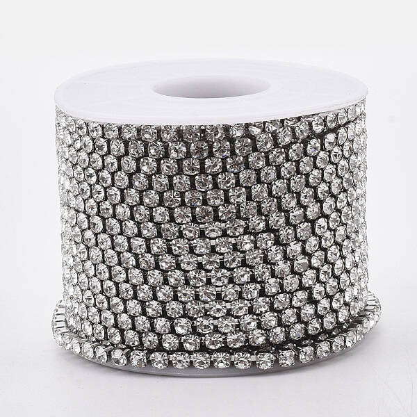 304 Stainless Steel Rhinestone Strass Chains
