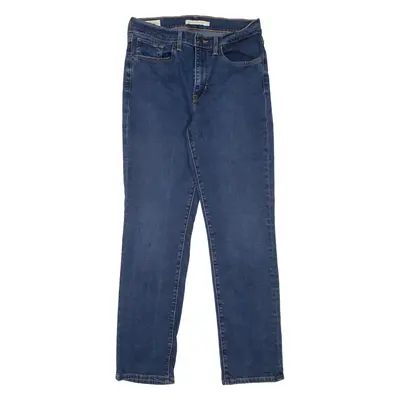 LEVI'S 724 High Rise BIG E Womens Jeans Blue Regular Straight W27 L28