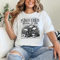 Introverted Book Lover T-Shirt, Antisocial Book Club Sweatshirt, Bookish Merch, Reading Nerd, Librarian Shirt, Booktrovert Un...