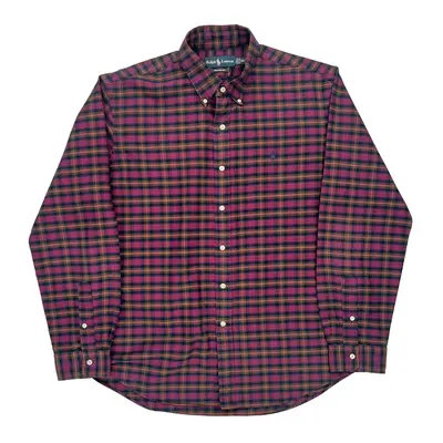 Custom Fit Ralph Lauren Checked Shirt - XL Multicoloured Cotton