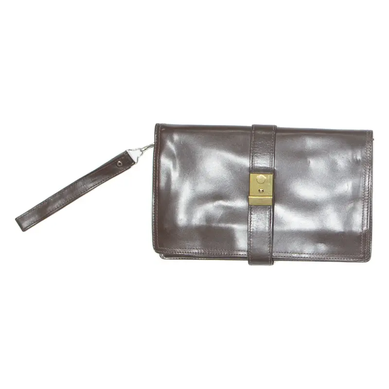 Purse Womens Clutch Bag Brown Leather