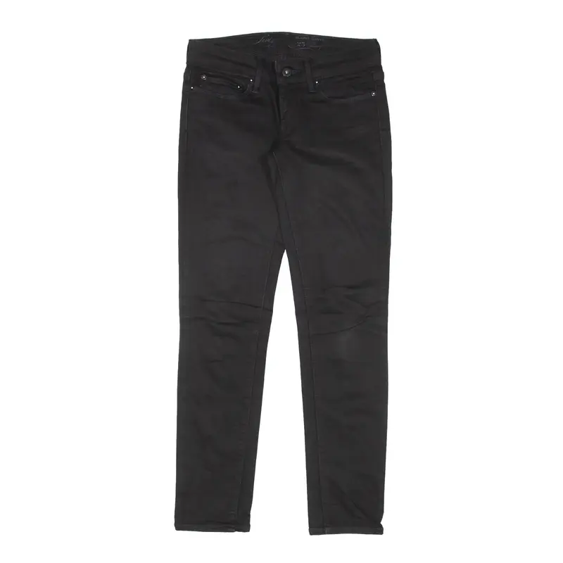 LEVI'S Slight Curve Jeans Black Denim Slim Skinny Womens W25 L27