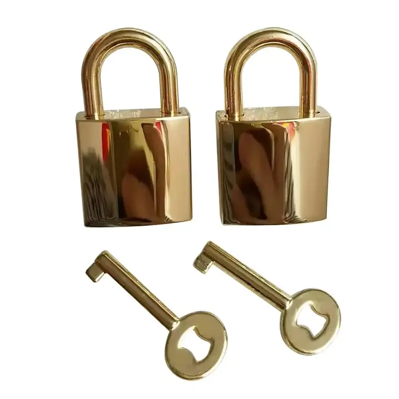 Portable Mini Lock Kit, 2 Counts Durable Zinc Alloy Lock with Keys, Mini Lock For Luggage & Bag & Backpack