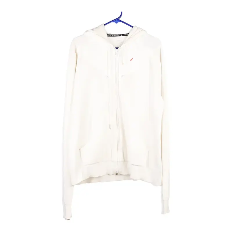 Adidas Hoodie - Large White Cotton