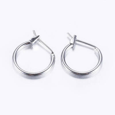 Brass Hoop Earrings