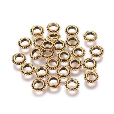 Tibetan Style Alloy Spacer Beads