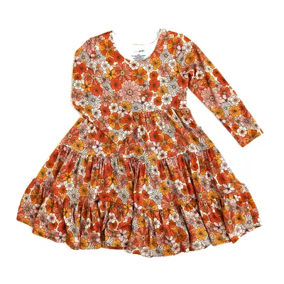 Louisa SWING DRESS Bamboo Twirl Dress Floral Gigi and Max