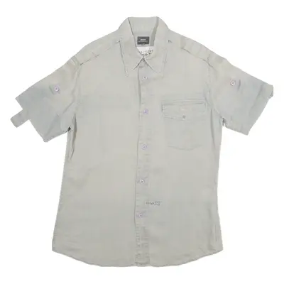G STAR Raw Denim Mens Plain Shirt Beige XL