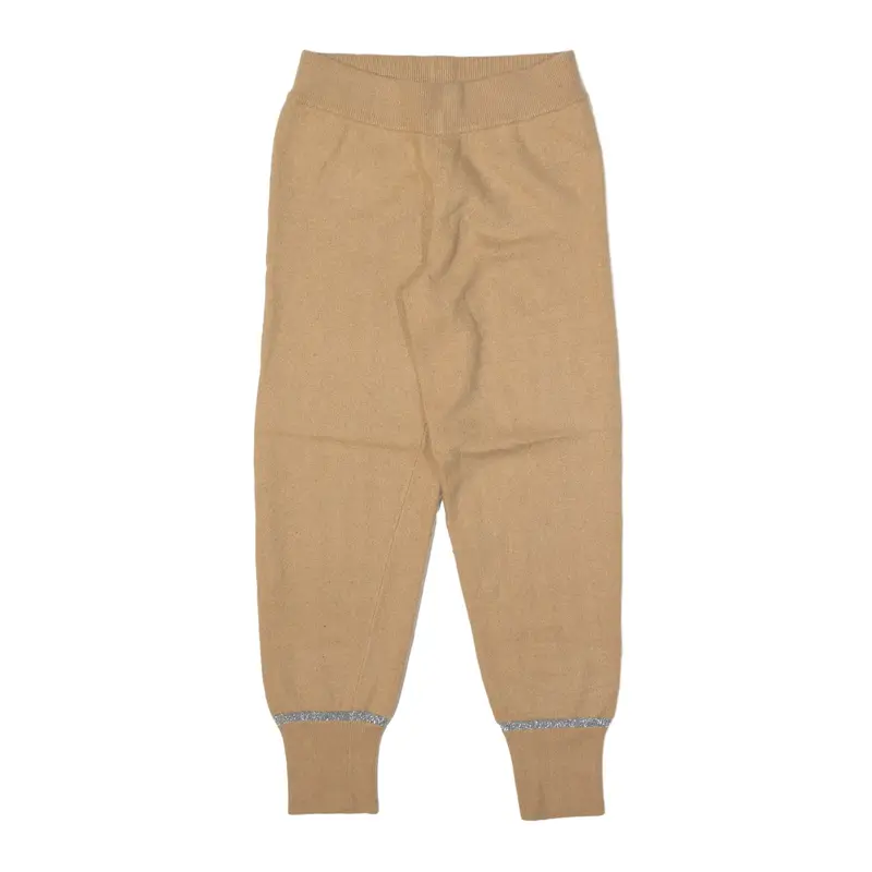 KARREN MILLEN Knit Joggers Beige Tapered Womens S W26 L24