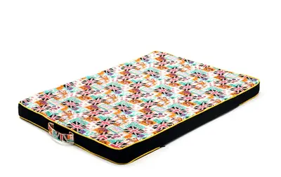 Thickened Pet Printing Canvas Dog Mats Dog Bed Mats Dog Bed Mattresses | Color: British mix and match | Size: 85x60cm