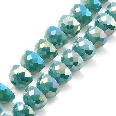 AB Color Plate Glass Beads Strands