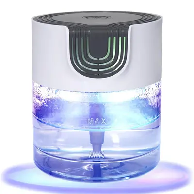 3 in 1 Air Purifier Aromatherapy Diffuser Space Humidifier, Water-based Air Purifier for Smoke Pollen Dander Smell, Portable...