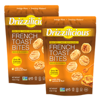 NEW! Drizzilicious French Toast Mini Rice Cakes - Gluten-Free, Vegan, Crunchy & Healthy Snack, 90 Calories per Serving, 4 oz ...