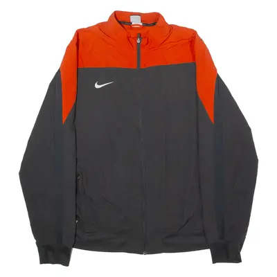 NIKE Mens Track Jacket Grey Colourblock XL