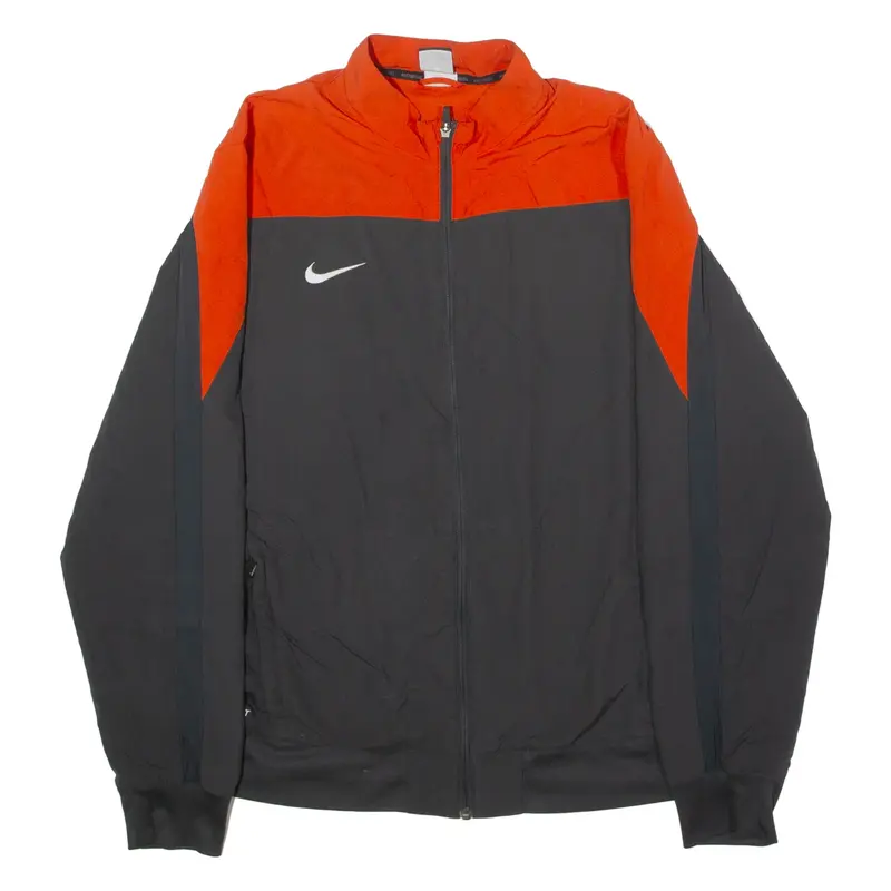 NIKE Mens Track Jacket Grey Colourblock XL