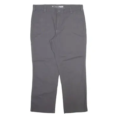 CARHARTT Mens Trousers Grey Relaxed Straight W37 L30
