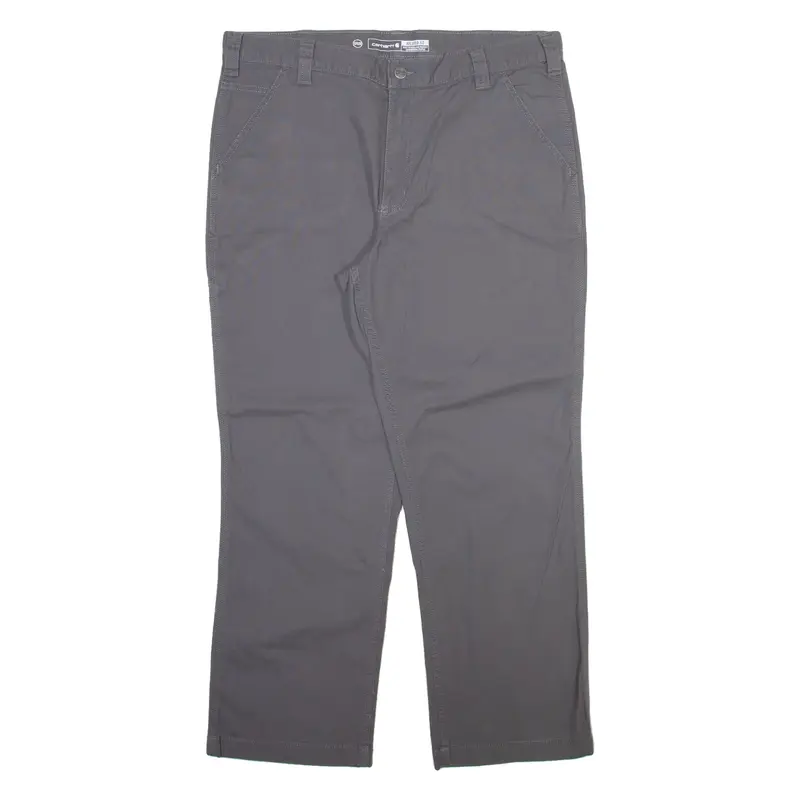 CARHARTT Mens Trousers Grey Relaxed Straight W37 L30