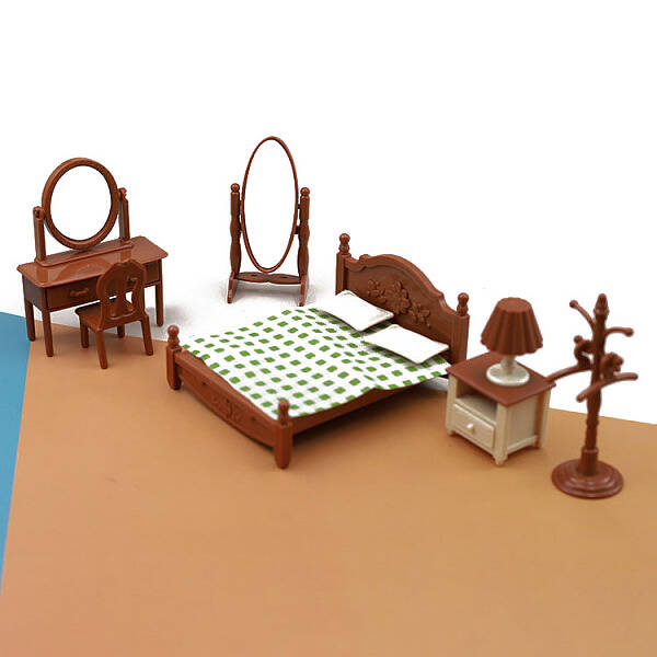 Plastic Bedroom Mini Model