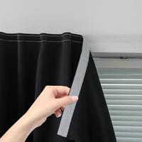 Magic Tape Blackout Curtain, 1 Count Window Curtain, Easy To Install Curtain for Bedroom, Living Room, Kitchen, Room, Party D...