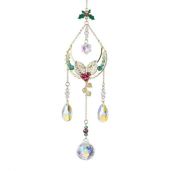 Christmas Brass Moon Hanging Ornaments